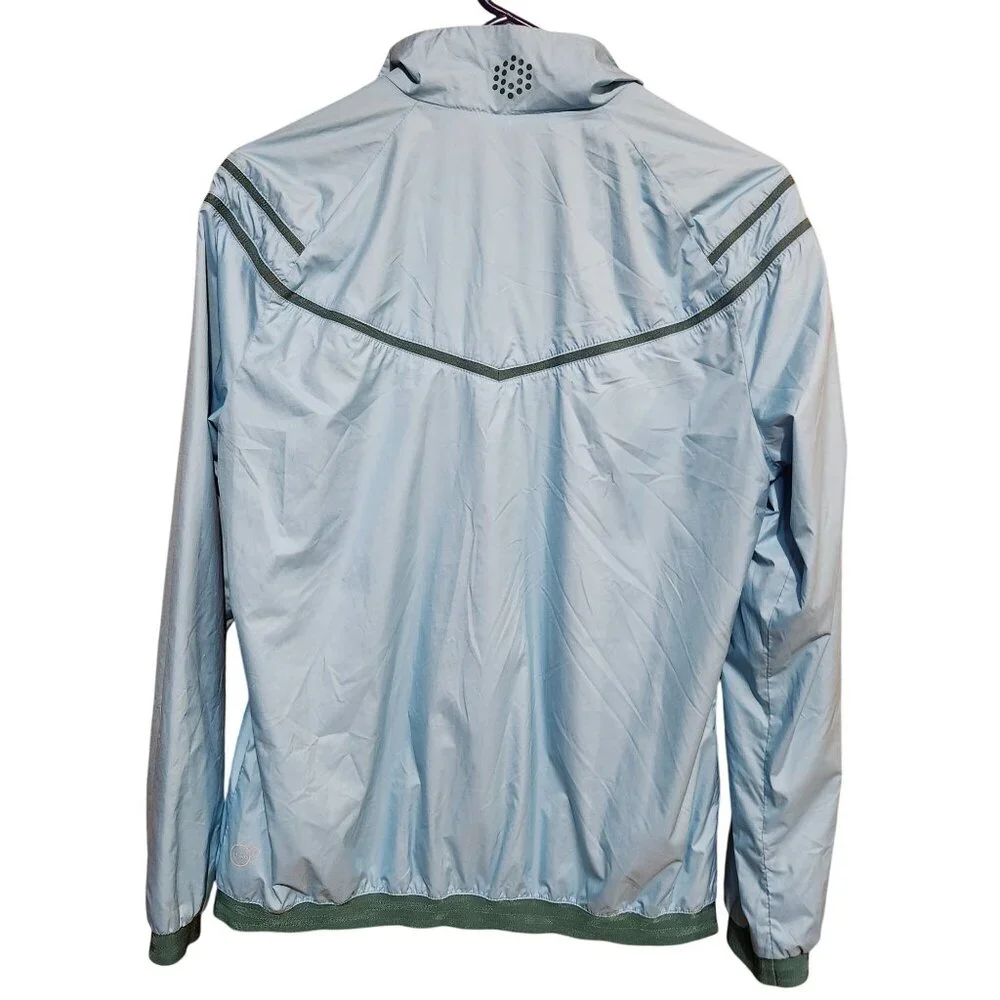 Puma Golf Women’s Medium Kinetic Stretch Jacket Blue Atoll Green Water Resistant - Picture 8 of 10
